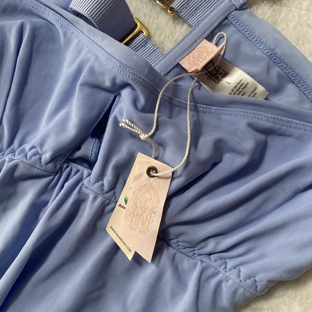 NWT Free people HAH periwinkle under the wire bodysuit size large - Picture 5 of 8